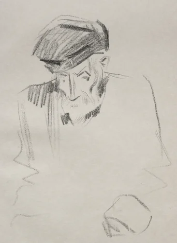 Pierre Auguste Renoir by Jean-Louis Forain, print, 1879-1931