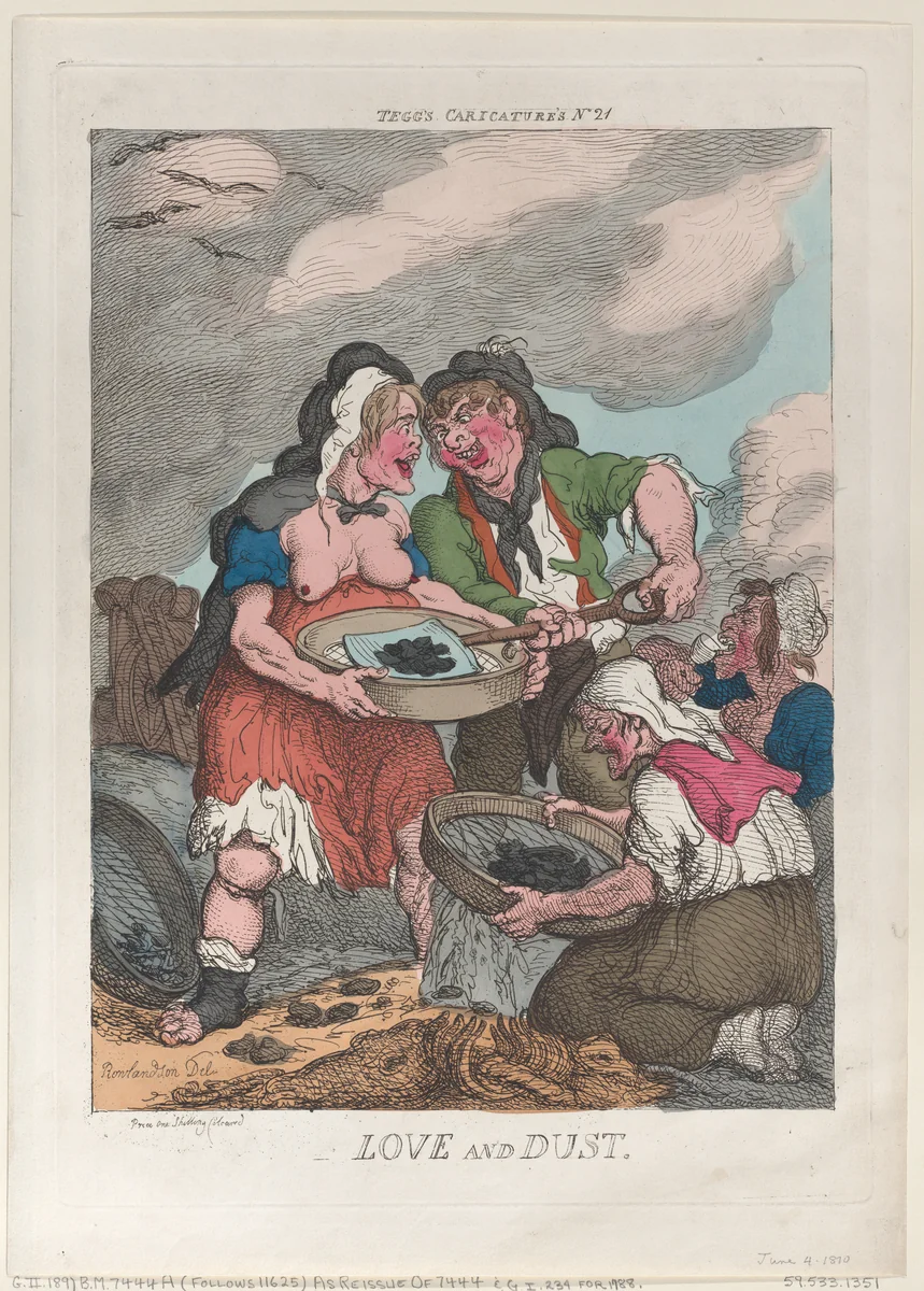 Love and Dust by Thomas Rowlandson, print, 1788-1810