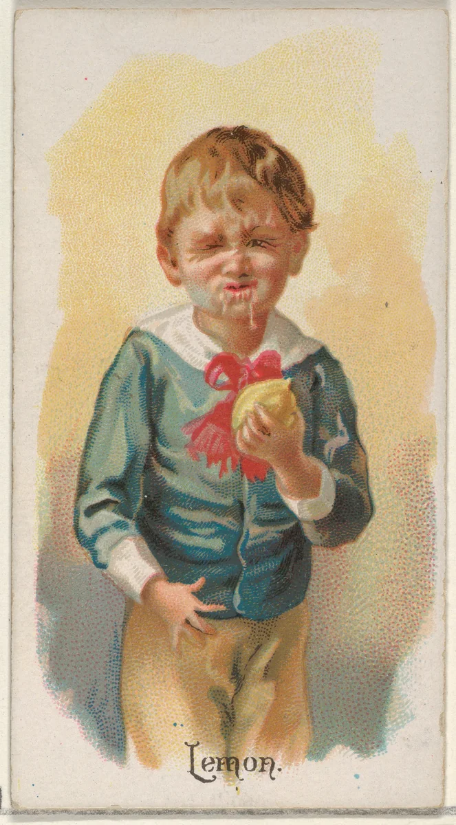 Lemon, from the Fruits series (N12) for Allen & Ginter Cigarettes Brands by Allen & Ginter, print, 1891