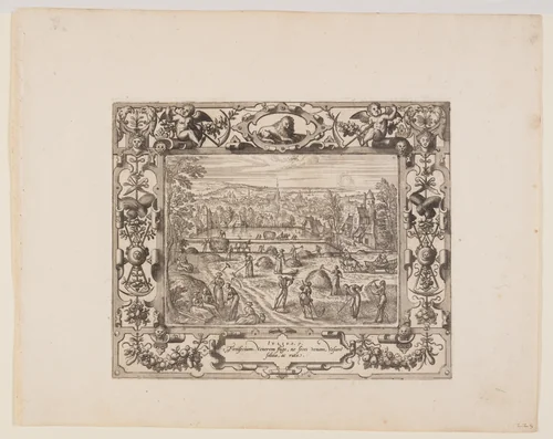 July, from The Twelve Months by Pieter van der Borcht, print, 1574