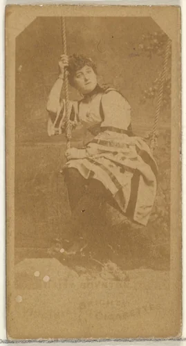 Daisy Boynton, from the Actors and Actresses series (N45, Type 1) for Virginia Brights Cigarettes by Allen & Ginter, photograph, 1885-1891