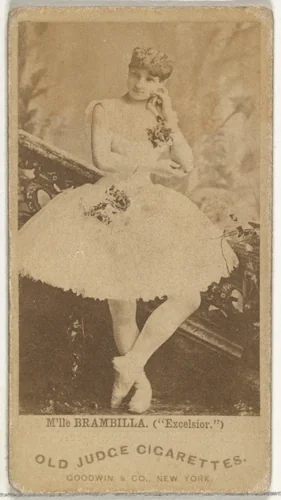 Mlle. Brambilla in "Excelsior", from the Actors and Actresses series (N171) for Old Judge Cigarettes by Goodwin & Company, photograph, 1886-1890