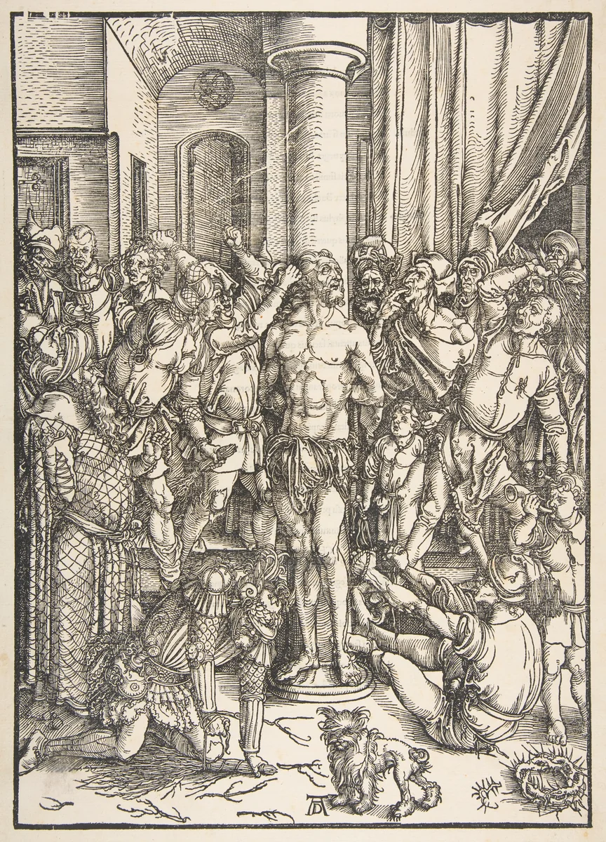 The Flagellation, from "The Large Passion" by Albrecht Dürer, print, 1511