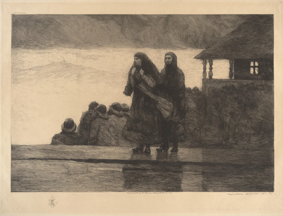 Perils of the Sea by Winslow Homer, print, 1888
