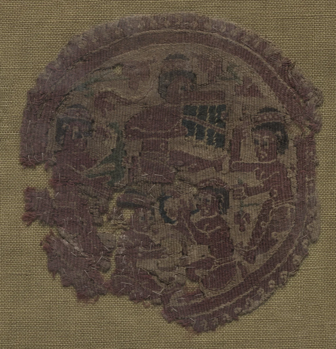 Segmentum with Musicians by Unknown, textile, 650-899