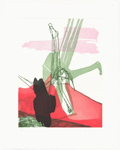 S & E by Amy Sillman, print, 2007