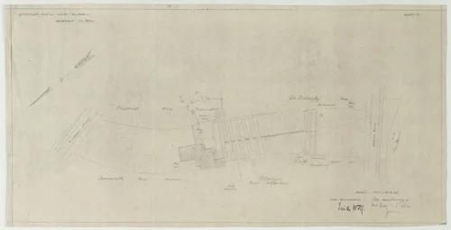 Wolf House, Gubin, Poland, Site plan by Ludwig Mies van der Rohe, mies van der rohe archive, 1925