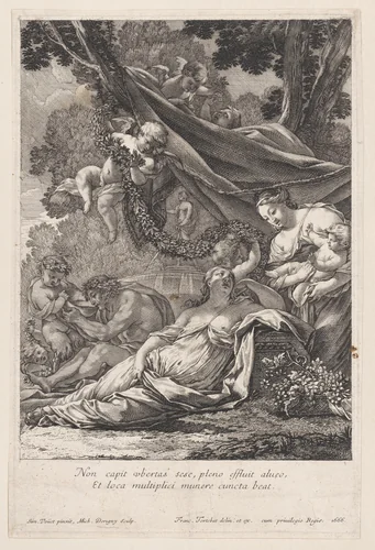 Abundance by Michel Dorigny, print, 1666