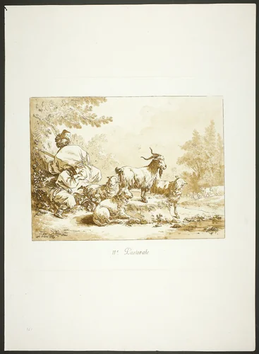Second Pastoral by Jean Baptiste Le Prince, print, 1769