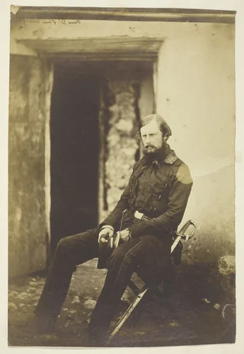Prince Edward of Saxe Weimar, Taken on the Field, Crimea by Roger Fenton, photograph, 1855