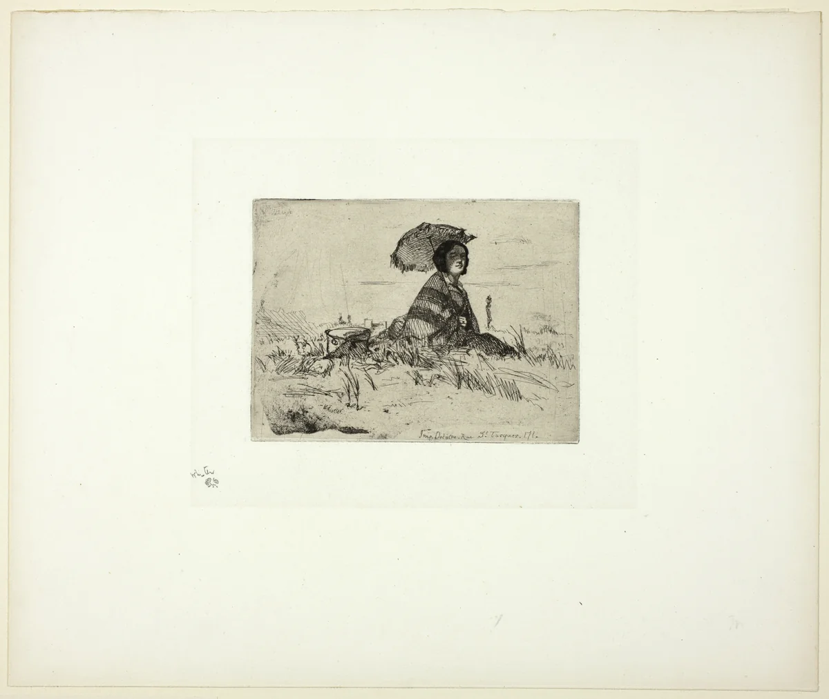 En Plein Soleil by James McNeill Whistler, print, 1858
