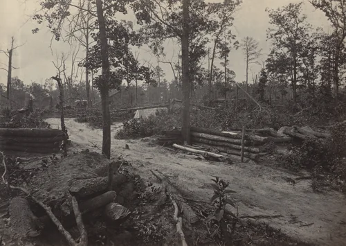 Battlefield of New Hope Church, Georgia, No. 1 from the album Photographic Views of Sherman's Campaign by George N. Barnard, photograph, 1864