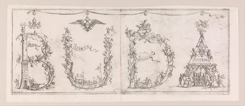 Buda conquered by the Austrians by Giuseppe Maria Mitelli, print, 1686