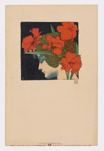 Wiener Künstler-Postkarte Serie I / 5 by Koloman Moser, design, 1898