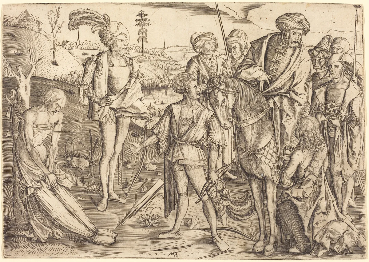 The Testing of the King's Sons by Master MZ, print, 1500