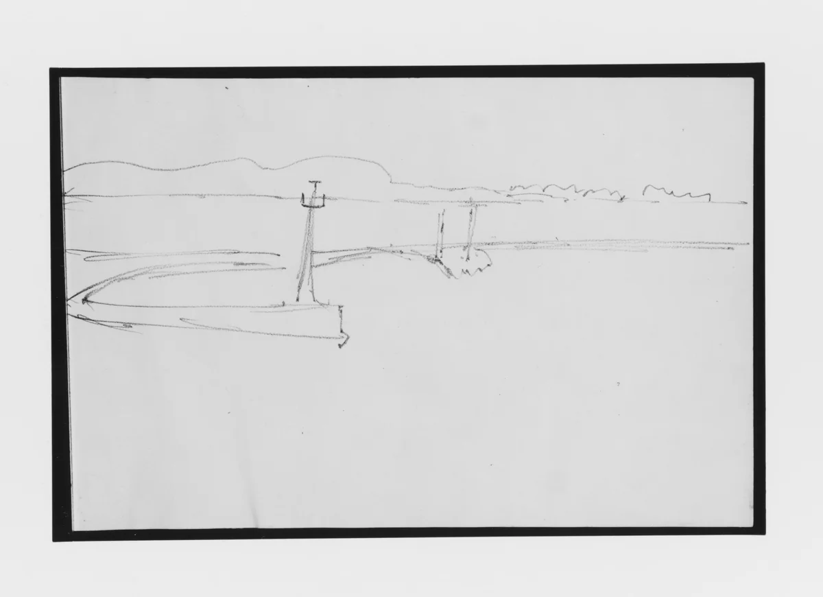 Landscape Study (from Sketchbook) by Mary Newbold Sargent, artwork, 1904