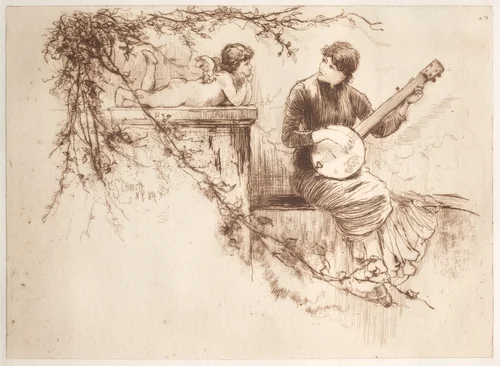 A Symphony by Frederick Stuart Church, print, 1884