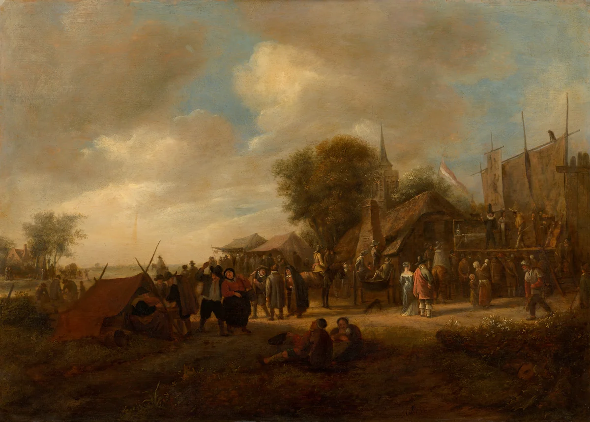 Village Fair by Jan Steen, painting, 1650