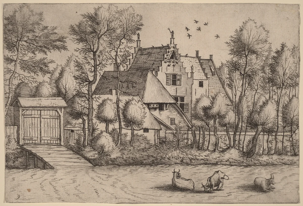 Country House with a Ditch by Lucas van Doetechum
Johannes van Doetechum the Elder
Master of the Small Landscapes, print, 1633