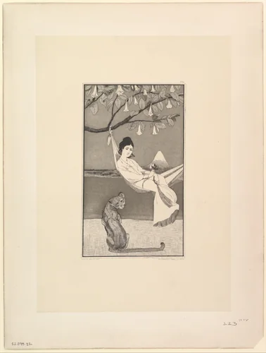 Siesta II (from the series Etched Sketches) by Max Klinger, print, 1879