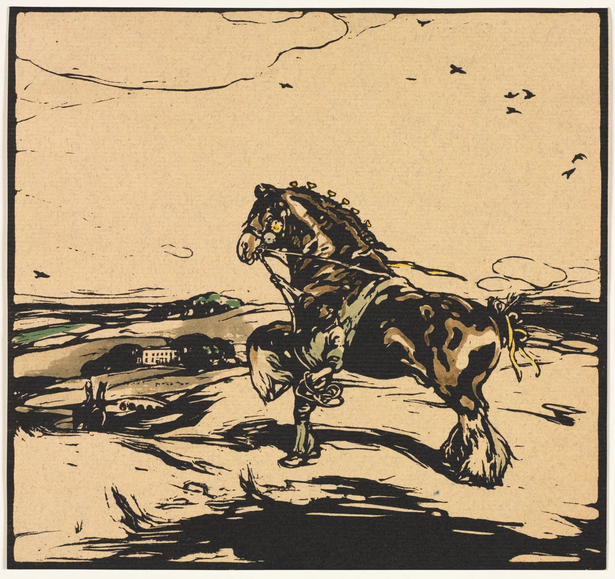 The Shire Horse by William Nicholson, print, 1904