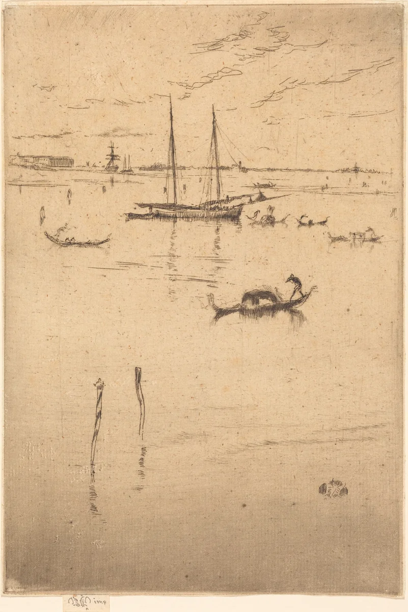 The Little Lagoon by James McNeill Whistler, print, 1879-1880