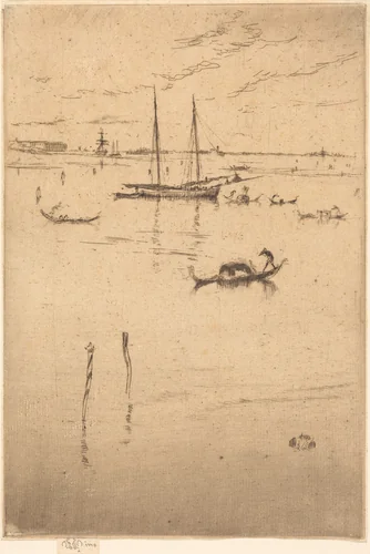 The Little Lagoon by James McNeill Whistler, print, 1879-1880