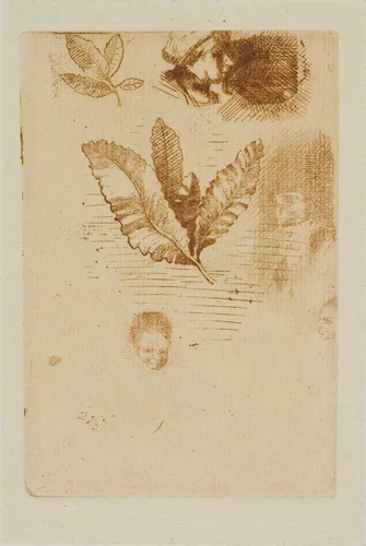 Sketches by Odilon Redon, print, 1875-1885