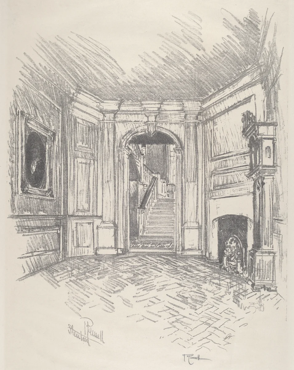 The Hall, Stenton by Joseph Pennell, print, 1912