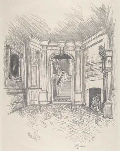 The Hall, Stenton by Joseph Pennell, print, 1912