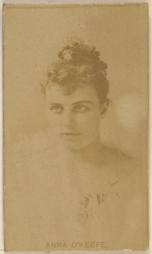 Anna O'Keefe, from the Actors and Actresses series (N45, Type 8) for Virginia Brights Cigarettes by Allen & Ginter, photograph, 1885-1891