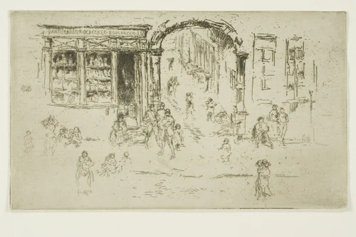Archway, Brussels by James McNeill Whistler, print, 1887