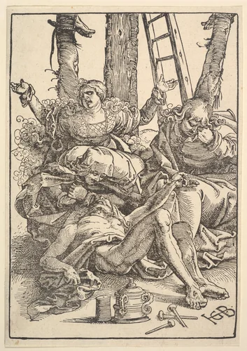 Lamentation for Christ by Hans Baldung, print, 1510