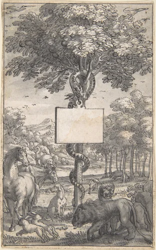 Designs for Book Illustrations by anonymous, drawing, 1500-1599