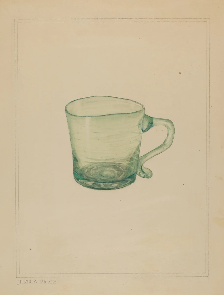 Mug by Jessica Price, index of american design, 1937