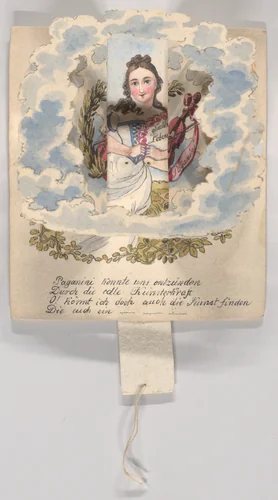 Greeting Card by Joseph Jakob Martin Eder, drawing, 1815-1835