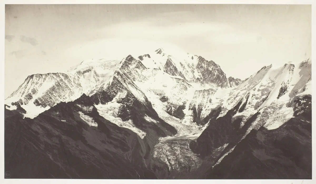 Savoie 46, Mont-Blanc, Vu de Mont-Joli by Auguste-Rosalie Bisson, photograph, 1855-1867