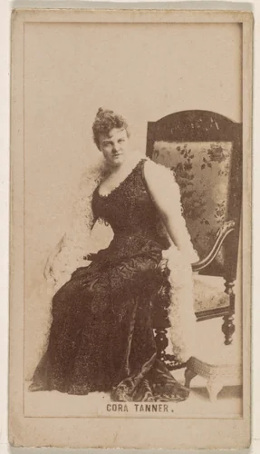 Cora Tanner, from the Actresses series (N245) issued by Kinney Brothers to promote Sweet Caporal Cigarettes by Kinney Brothers Tobacco Company, photograph, 1890