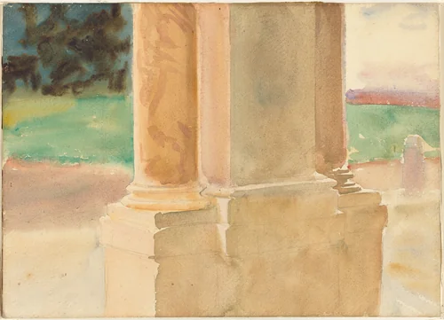 Frascati, Architectural Study by John Singer Sargent, drawing, 1902-1912