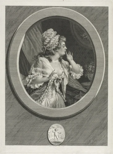 At Least Be Discreet by Augustin de Saint-Aubin, print, 1789