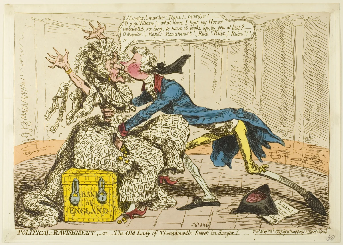 Political-Ravishment by James Gillray, print, 1797