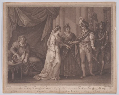 The Conclusion of the Treaty of Troyes by Francesco Bartolozzi, print, 1788