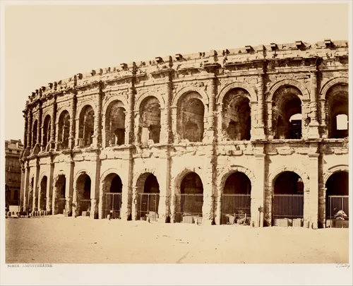 Nîmes, Amphithéâtre by Edouard Baldus, photograph, 1860-1862