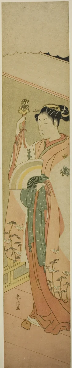 The Kagura Dance by Suzuki Harunobu (鈴木春信), print, 1763-1770