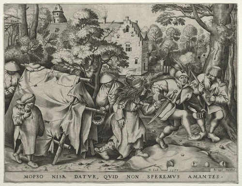 The Wedding of Mopsus and Nisa by Pieter van der Heyden, print, 1570
