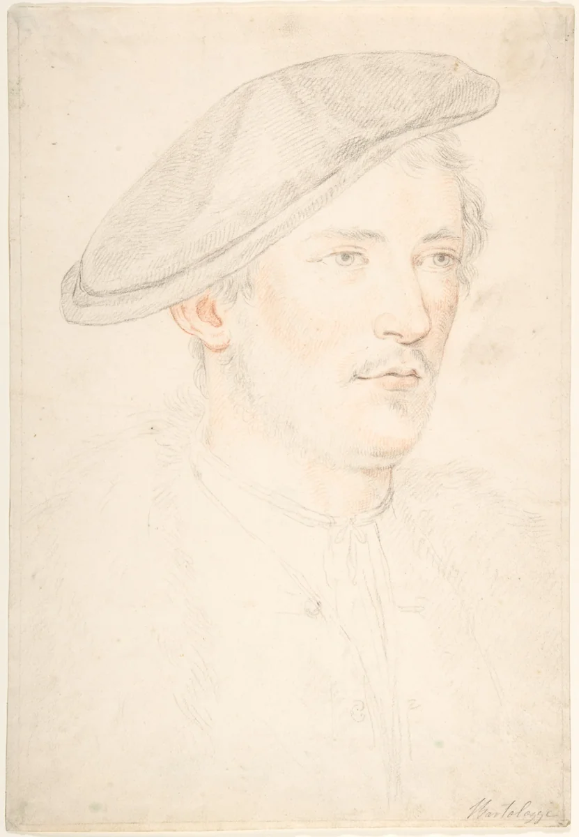 Anonymous portrait by Francesco Bartolozzi, drawing, 1789-1807
