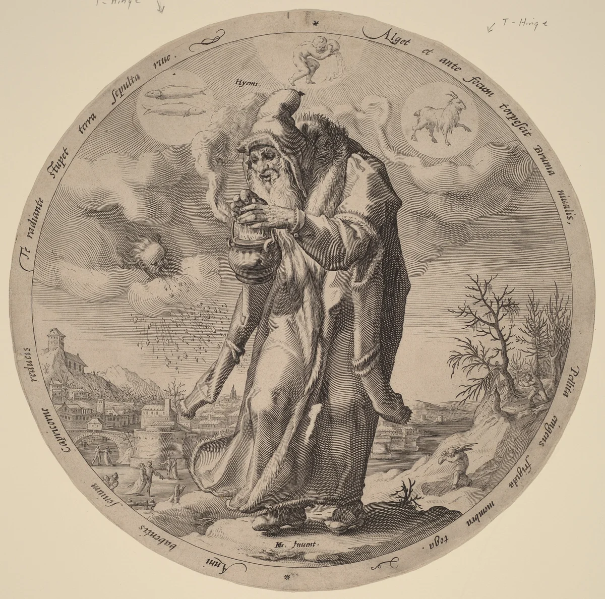 Winter by Jacob Matham, print, 1589