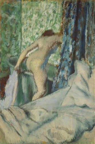 The Morning Bath by Edgar Degas, drawing, 1887-1890