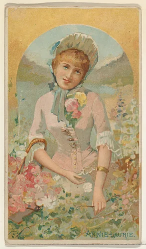 Annie Laurie, from the Illustrated Songs series (N116) issued by W. Duke, Sons & Co. to promote Honest Long Cut Tobacco by W. Duke, Sons & Co., print, 1893