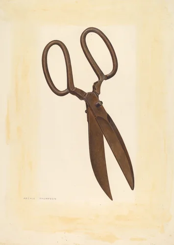 Bishop Hill: Scissors by Archie Thompson, index of american design, 1939
